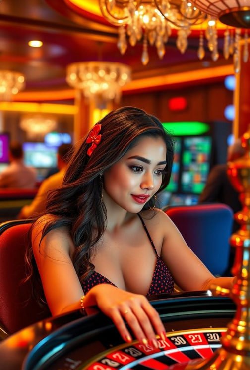 Layar permainan Monopoly Live di aplikasi lipat4d menampilkan roda putar besar dan opsi taruhan interaktif